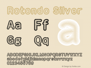 Rotondo Silver Macromedia Fontographer 4.1.3 5/14/97 Font Sample