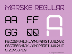 Marske Regular Version 1.1 Font Sample