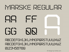 Marske Regular Version 1.1 Font Sample