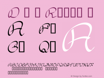 Daisy Regular Macromedia Fontographer 4.1.3 5/14/97 Font Sample