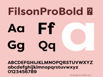 FilsonProBold ☞ 1.000;com.myfonts.easy.mostardesign.filson-pro.bold.wfkit2.version.4dmq Font Sample