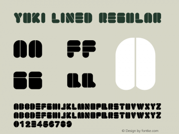Yuki Lined Regular Version 1.001;com.myfonts.thinkdust.yuki.lined-bold.wfkit2.3rpC图片样张