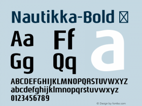 Nautikka-Bold ☞ Version 1.000;PS 001.000;hotconv 1.0.70;makeotf.lib2.5.58329;com.myfonts.easy.sea-types.nautikka.bold.wfkit2.version.4hJt图片样张