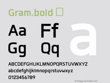 Gram.bold ☞ Version 1.000;com.myfonts.easy.typesketchbook.gram.bold.wfkit2.version.3Uqp Font Sample