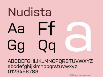 Nudista ☞ Version 001.000;com.myfonts.easy.suitcase.nudista.regular.wfkit2.version.3f2m Font Sample