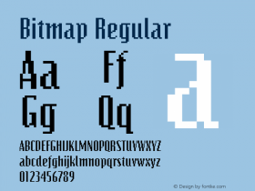 Bitmap Regular The IMSI MasterFonts Collection, tm 1995 IMSI图片样张