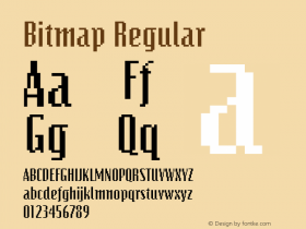 Bitmap Regular The WSI-Fonts Professional Collection图片样张