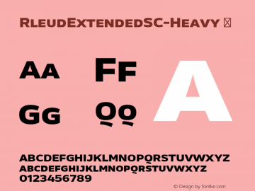 RleudExtendedSC-Heavy ☞ 2014 Version 1.01;com.myfonts.stawix.rleud.extended-sc-heavy.wfkit2.47hm Font Sample