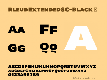 RleudExtendedSC-Black ☞ 2014 Version 1.01;com.myfonts.easy.stawix.rleud.extended-sc-black.wfkit2.version.47gL图片样张