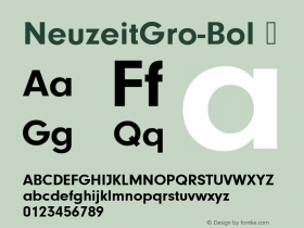 NeuzeitGro-Bol ☞ Version 1.10;com.myfonts.easy.urw.neuzeit-grotesk.t-bold.wfkit2.version.3ppm图片样张