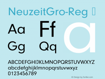 NeuzeitGro-Reg ☞ Version 1.10;com.myfonts.easy.urw.neuzeit-grotesk.t-regular.wfkit2.version.3pVt图片样张