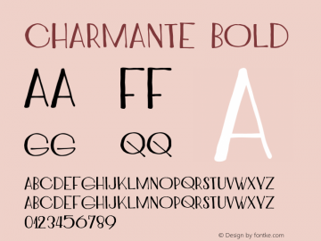 Charmante Bold Version 1.000 2013 initial release图片样张