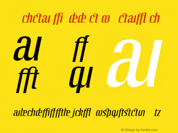 LTOctane Addition Italic 14.01.1998 Font Sample