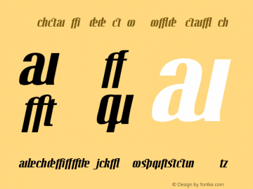 LTOctane Addition Bold Italic Version 001.000 Font Sample