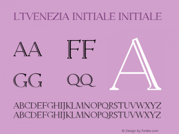 LTVenezia Initiale Initiale 11.01.1998 Font Sample