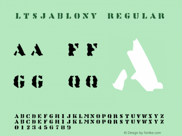 LTSjablony Regular 12.01.1998图片样张