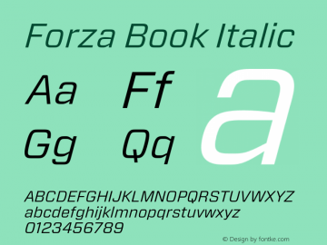 Forza Book Italic Version 1.200图片样张