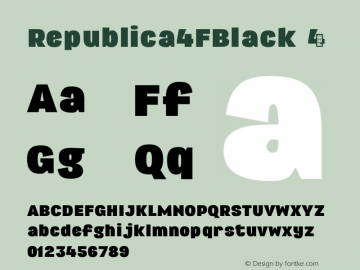 Republica4FBlack ☞ 2.1;com.myfonts.4thfebruary.republica-4f.black.wfkit2.3uD6 Font Sample