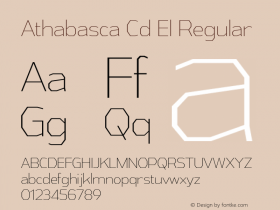 Athabasca Cd El Regular Version 1.000图片样张