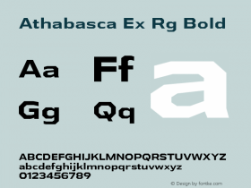 Athabasca Ex Rg Bold Version 1.000图片样张