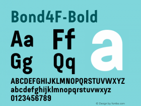 Bond4F-Bold ☞ 0.95;com.myfonts.easy.4thfebruary.bond-4f.bold.wfkit2.version.4dHi Font Sample