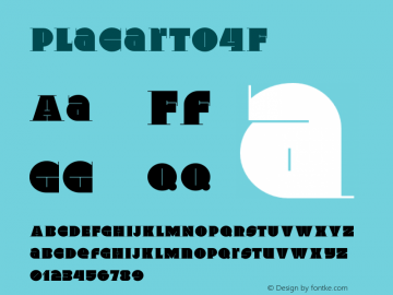 Placarto4F ☞ 1.0;com.myfonts.4thfebruary.placarto-4f.regular.wfkit2.3mYj Font Sample