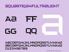 Squartiqa4FUltraLight ☞ 1.0;com.myfonts.easy.4thfebruary.squartiqa-4f.ultra-light.wfkit2.version.3Du3 Font Sample