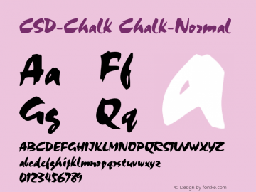 CSD-Chalk Chalk-Normal Version 001.000图片样张
