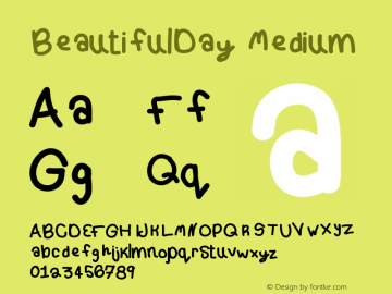 BeautifulDay Medium Version 001.000图片样张