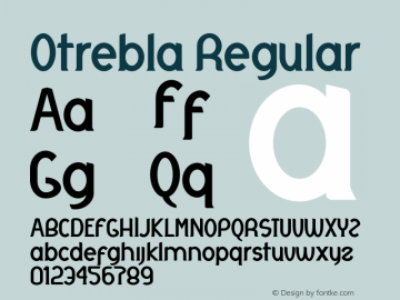 Otrebla Regular Version 1.000图片样张