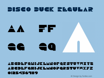 Disco Duck Regular 2 Font Sample
