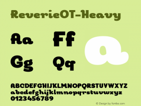 ReverieOT-Heavy ☞ Version 1.001;PS 001.001;hotconv 1.0.56;makeotf.lib2.0.21325;com.myfonts.cv-type.reverie-ot.heavy.wfkit2.3RHo图片样张