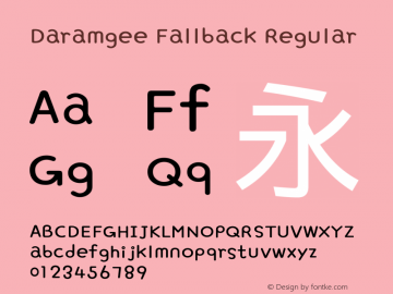Daramgee Fallback Regular Version 2.31图片样张
