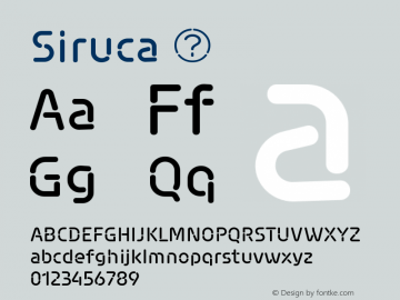 Siruca ☞ Version 1.001;com.myfonts.easy.fsd.siruca.regular.wfkit2.version.44dv Font Sample