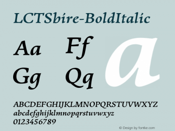 LCTSbire-BoldItalic ☞ Version 0.001;com.myfonts.easy.lct.sbire.bold-italic.wfkit2.version.4kMC Font Sample