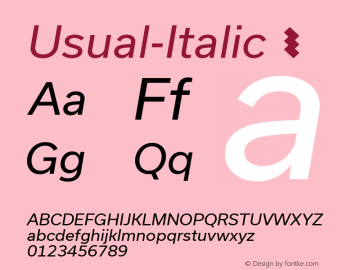Usual-Italic ☞ Version 1.0;com.myfonts.easy.r-type.usual.italic.wfkit2.version.4kNj Font Sample