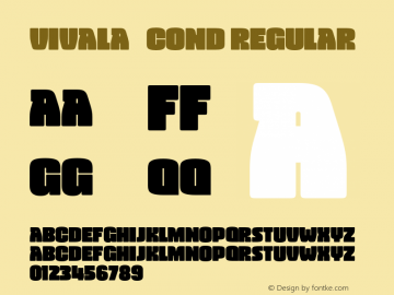Vivala   Cond Regular Version 1.004;com.myfonts.easy.johannes-hoffmann.vivala-black.condensed.wfkit2.version.4kMc图片样张