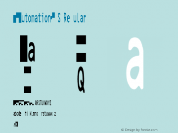 IDAutomation2D S Regular IDAutomation.com 2015 2D Small Version Font Sample
