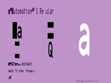 IDAutomation2D S Regular IDAutomation.com 2015 2D Small Version Font Sample