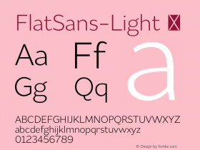 FlatSans-Light ☞ 1.000;com.myfonts.easy.schizotype.flat-sans.light.wfkit2.version.4kXS Font Sample