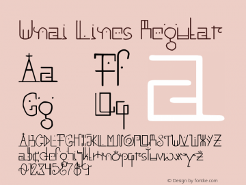 Unai Lines Regular Version 1.000 Font Sample