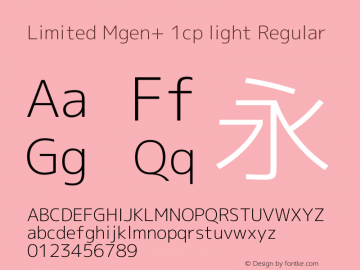 Limited Mgen+ 1cp light Regular Version 1.059.20150116图片样张