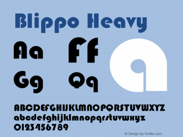 Blippo Heavy Version 001.000图片样张