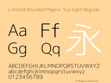 Limited Rounded Mgen+ 1cp light Regular Version 1.059.20150116图片样张