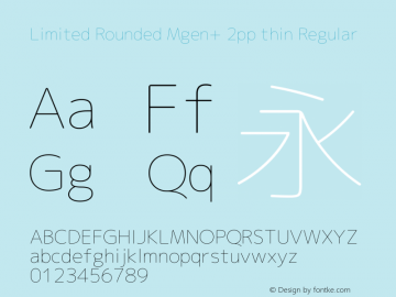 Limited Rounded Mgen+ 2pp thin Regular Version 1.059.20150116图片样张