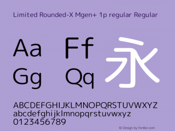 Limited Rounded-X Mgen+ 1p regular Regular Version 1.059.20150116图片样张
