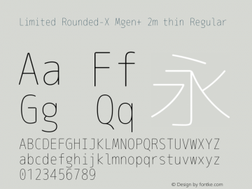 Limited Rounded-X Mgen+ 2m thin Regular Version 1.059.20150116图片样张