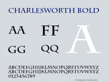 Charlesworth Bold 1.0 Mon Nov 01 01:32:19 1993 Font Sample