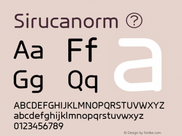 Sirucanorm ☞ Version 1.000;com.myfonts.easy.fsd.sirucanorm.regular.wfkit2.version.4kVt图片样张