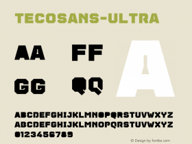 TecoSans-Ultra ☞ 001.000;com.myfonts.gaslight.tecosans.ultra.wfkit2.3Pg1图片样张